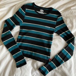 Striped dickies top